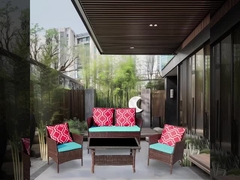 Bộ ghế bàn vườn rattan bền linh hoạt cho bất kỳ bộ thiết lập đồ nội thất ngoài trời hoặc trong nhà nào