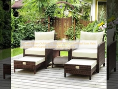 Căn phòng Rattan ngoài trời Sofa hình L tùy chỉnh kích thước Thiết bị sân hiên Garden Rattan ngoài trời L Sofa