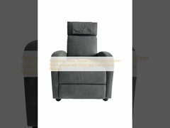Nhà hát gia đình có thể điều chỉnh ghế sofa ghế dài vải đơn đồ nội thất với gối ghế dày và lưng
