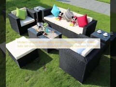 Modern Leisure bán chạy nhất đồ nội thất vườn ghế sofa rattan nhựa ra ngoài hộp trắng đồ nội thất ngoài trời bán buôn