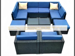 Modern Free combination Rattan Sofa Settee Table Chairs Sets UV And Waterproof For Outdoor Indoor Relaxation Furniture Thiết bị thư giãn trong nhà