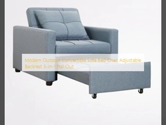Modern Outdoor Convertible Sofa Bed Chair Chỗ lưng điều chỉnh 3 trong 1 kéo ra